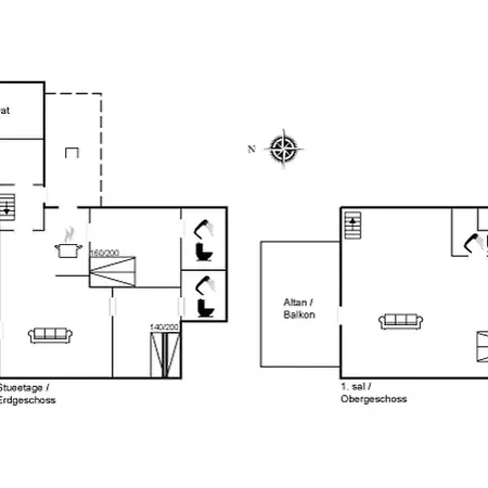 度假居 Brun - 60m From The Sea By Interhome Laeso